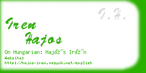 iren hajos business card